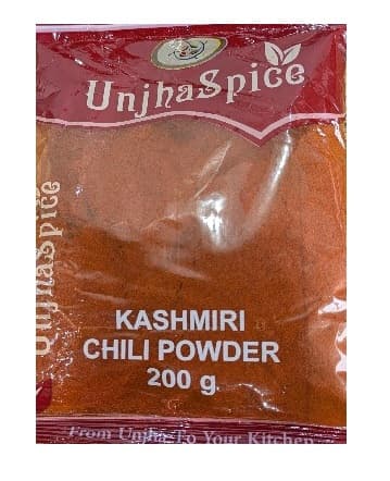 Unjha Kashmiri Chilli Powder 200g - Spices and Herbs