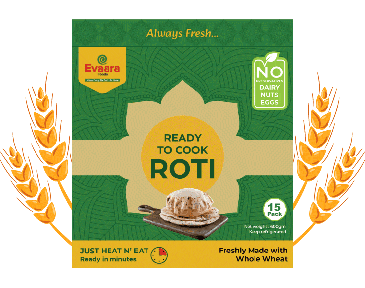 EVAARA READY TO COOK ROTI 15PCS - Others
