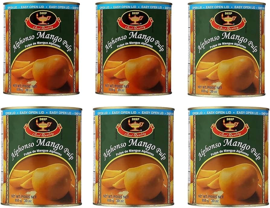 From The Earth Kesar Mango Pulp 850g x 6 - Cooking Essentials