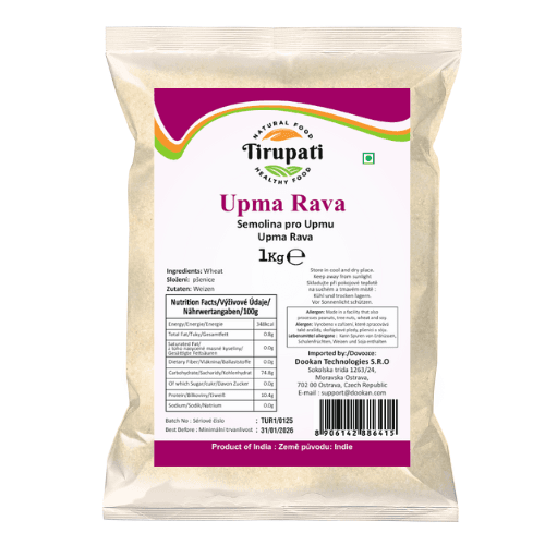 Sritirupati Roasted Upma Rava 4lb - Flour & Grains