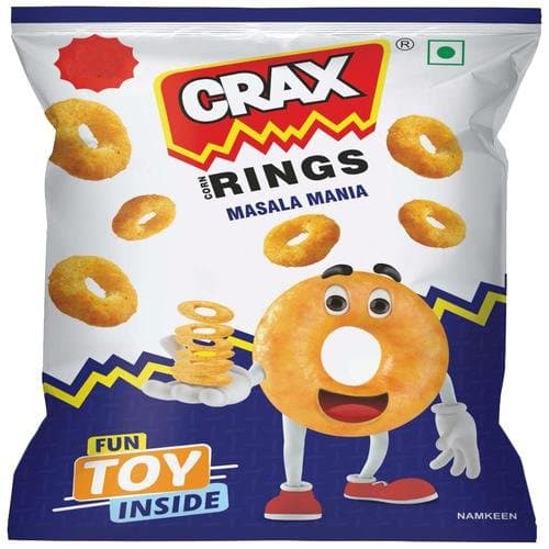 Crax Rings Masala Mania 22g - Snacks