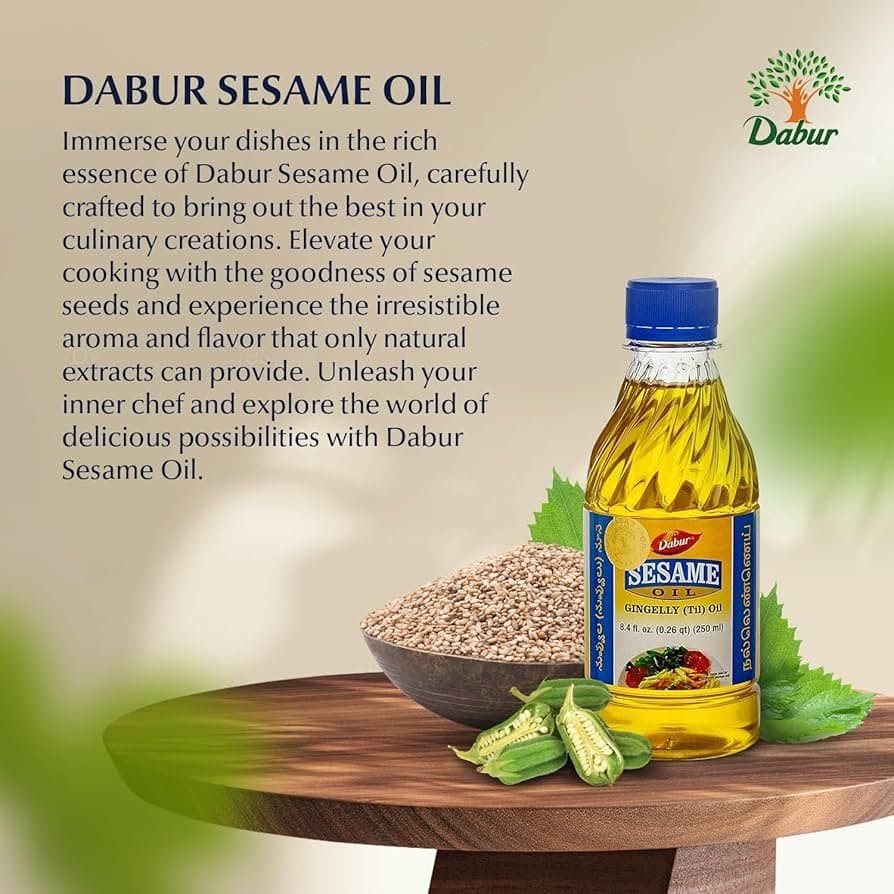 Dabur Sesame Oil 1L - Cooking Essentials