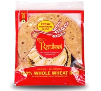 FRESH WHOLE WHEAT ROTI 8PCS - Cooking Essentials