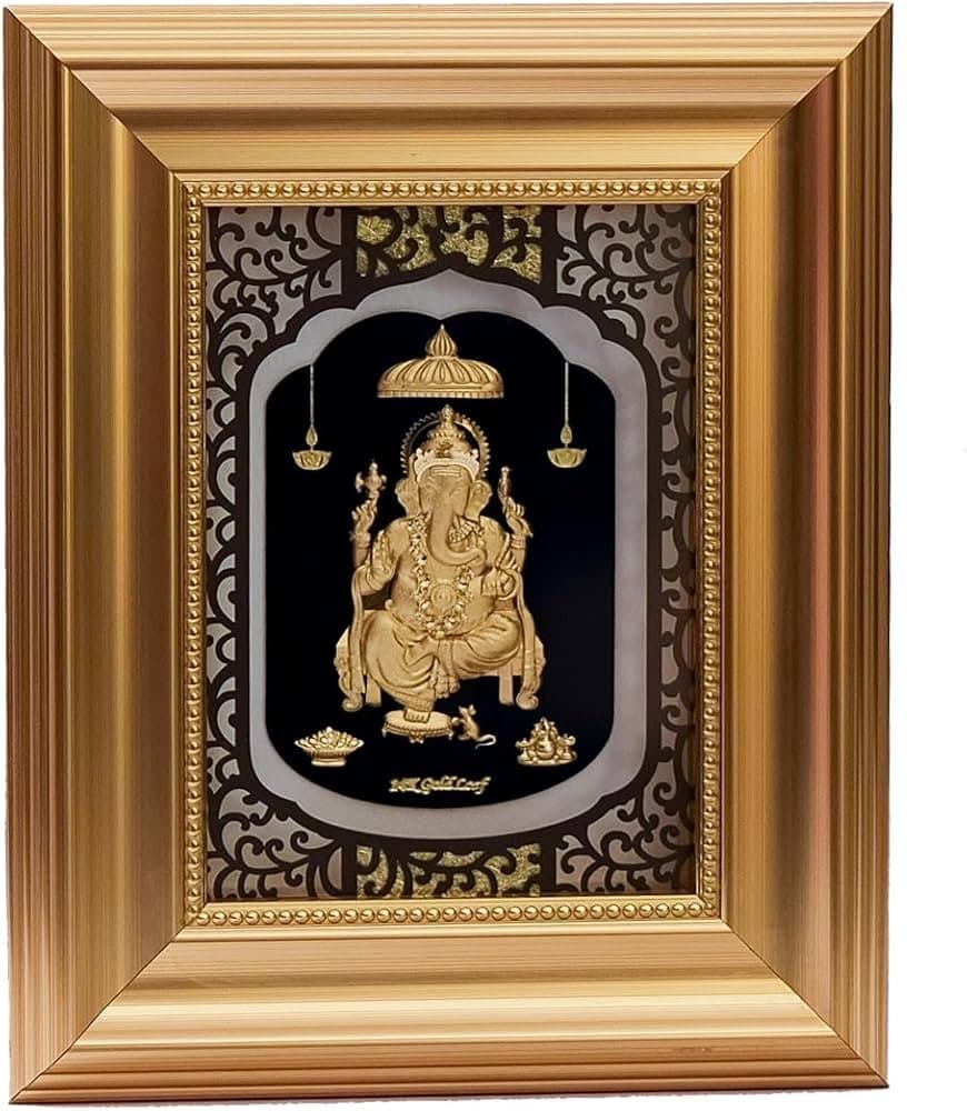 GANESH JI Golden - Pooja & Religious Items