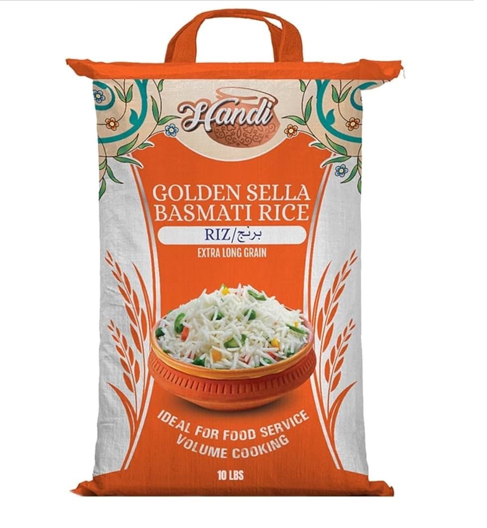 Handi Golden Sella Rice 10lb - Flour & Grains