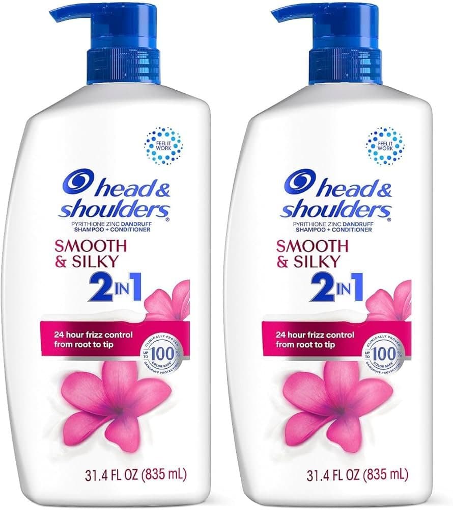 Head & Shoulders Smooth & Silky 2 in 1 Shampoo 400ml - Health & Care