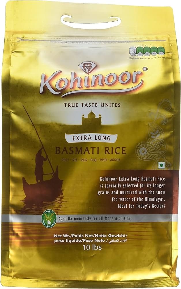 Kohinoor Gold Long Basmati Rice 10lb - Flour & Grains