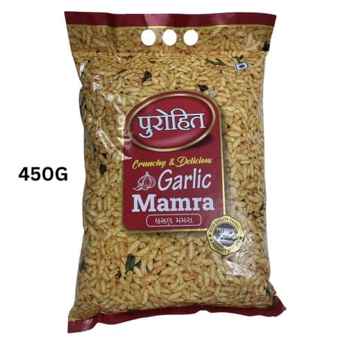 Purohit Garlic Mamra 400g - Snacks