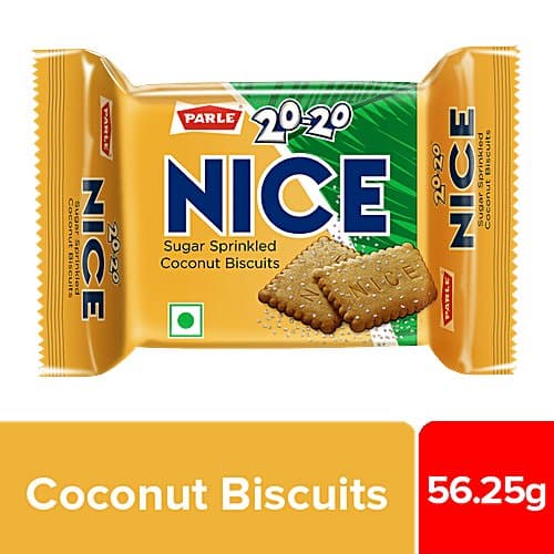Parle 20-20 Nice Cookies 150g - Snacks & Namkeen