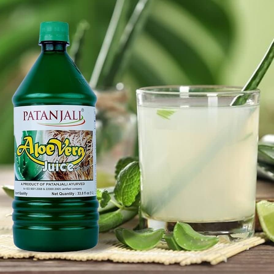 Patanjali Aloe Vera Juice with Fiber 1L - Beverages