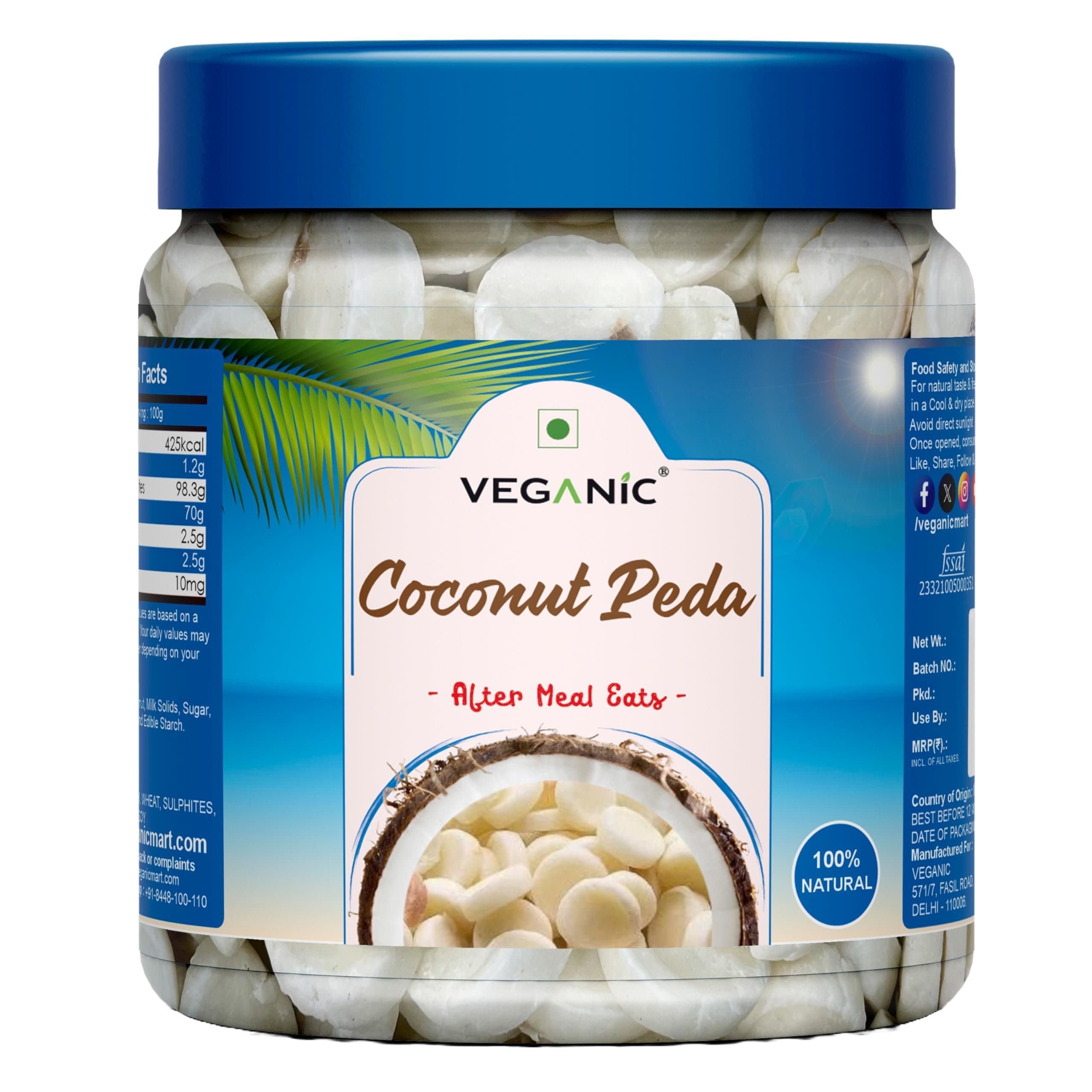 Sardarji Coconut Peda 175g - Snacks