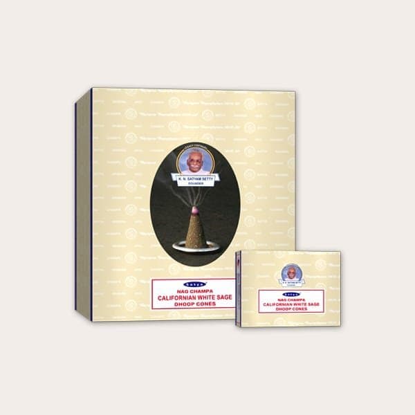 Satya California White Sage Dhoop Cone - Household