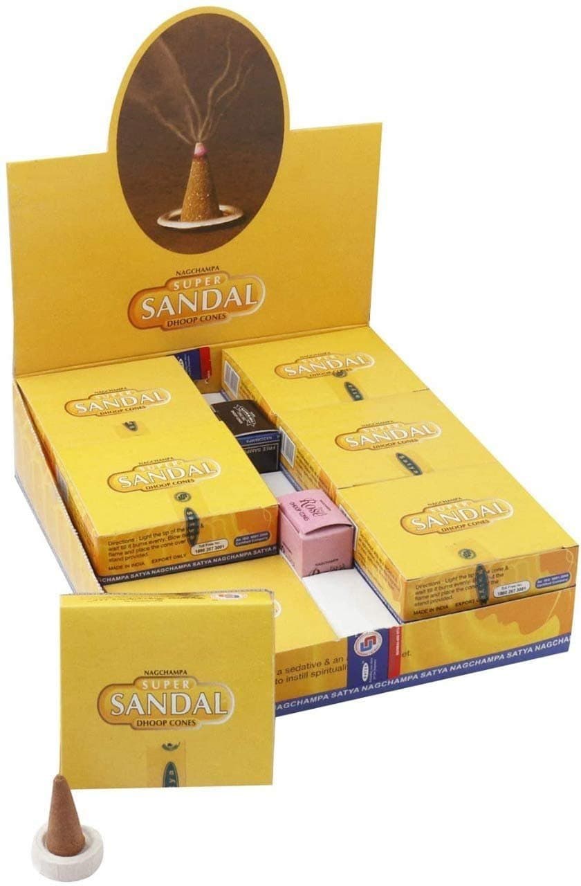 Satya Sandalwood Dhoop Cone - Household