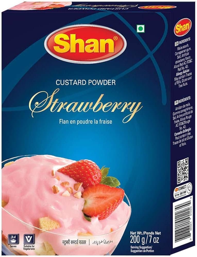 Shan Strawberry Custard Powder 200g - Others