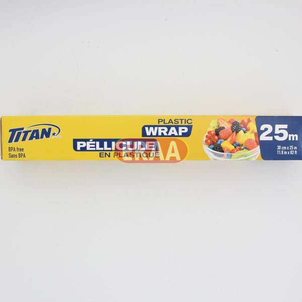 TITAN PLASTIC WRAP 25M - Kitchen & Household