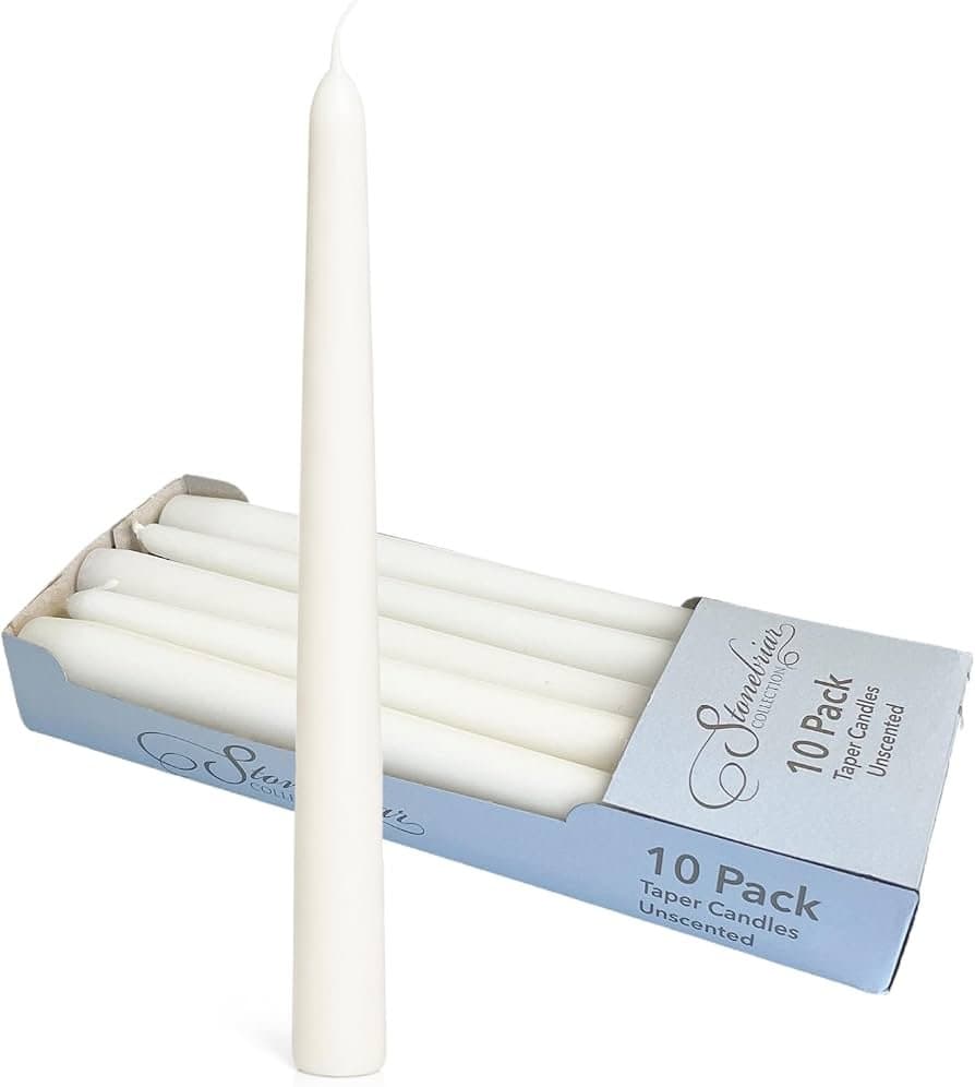 Taper Candles 10" 12pcs - Pooja & Religious Items