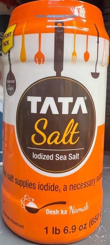 Tata Iodized Sea Salt 650g - Cooking Essentials