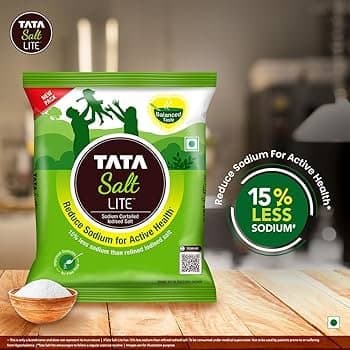 Tata Salt Lite Low Sodium 1kg - Cooking Essentials