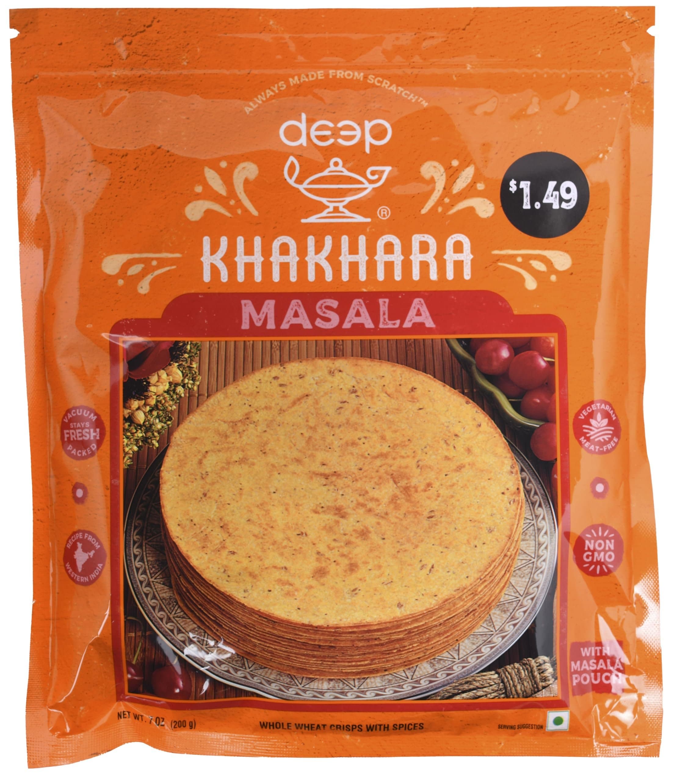 VADILAL Masala Khakhra 180g - Snacks