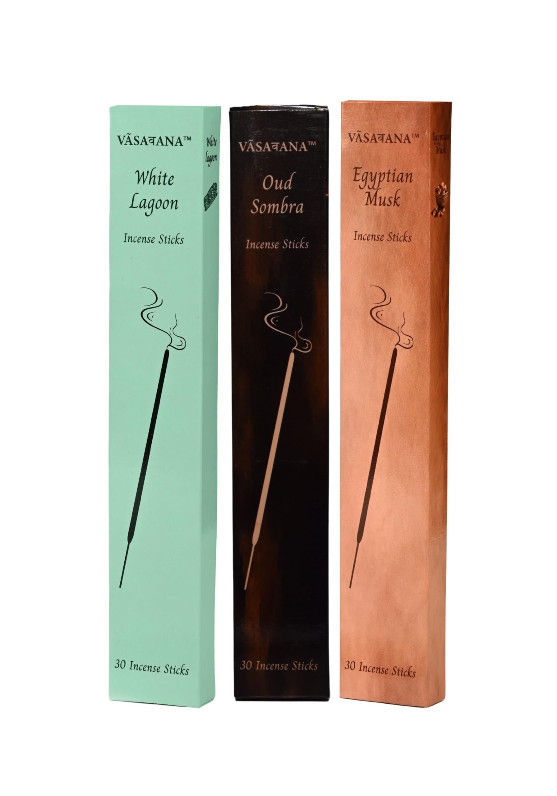 VASAVANA Oud Sombra Incense Sticks 30pcs - KitchenReligious