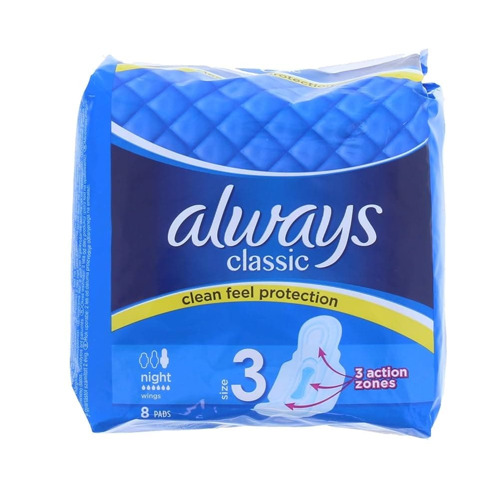 ALWAYS CLASSIC NIGHT 8PADS - Health & Care
