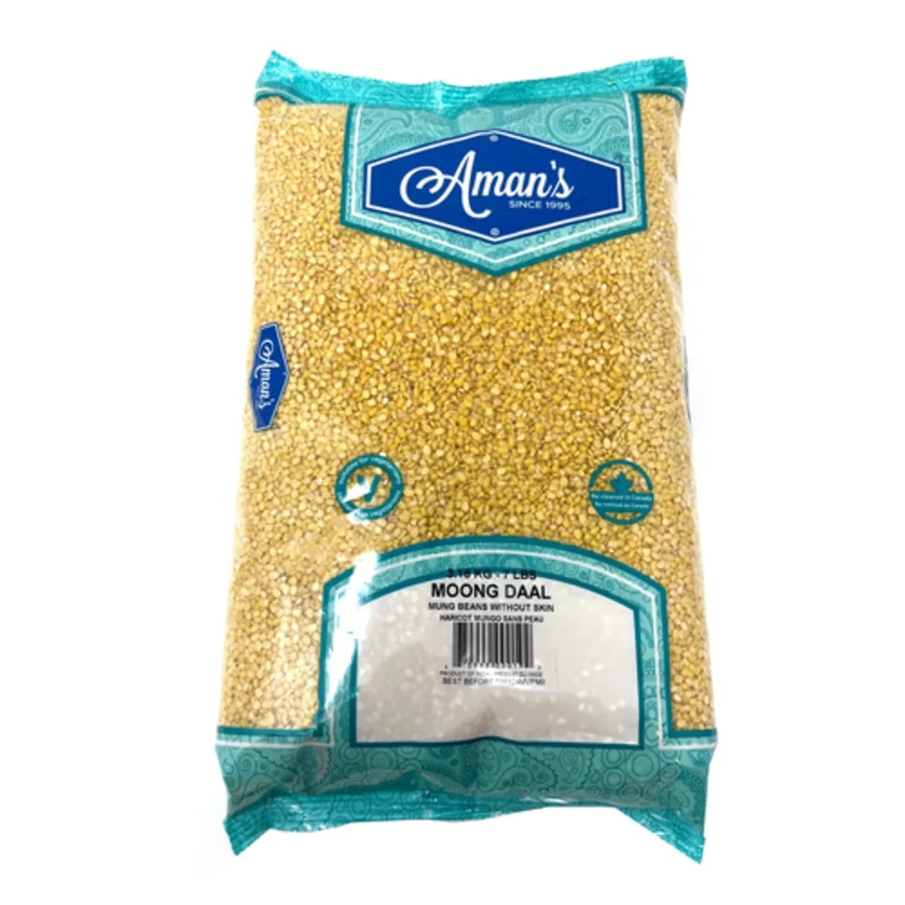 Aman's Moong Whole 4lb - Pulses