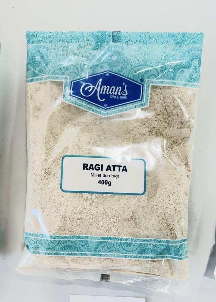AMAN'S RAGI ATTA 400 GM - Flour & Grains