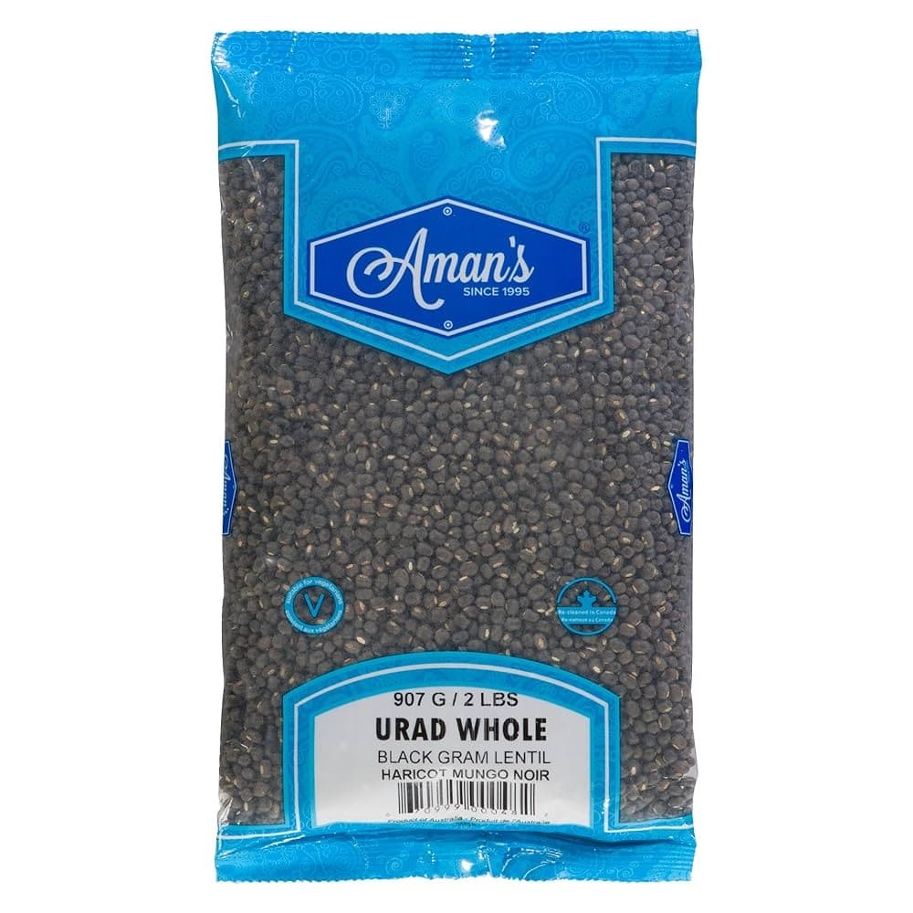 Aman's Urad Whole 2lb - Pulses