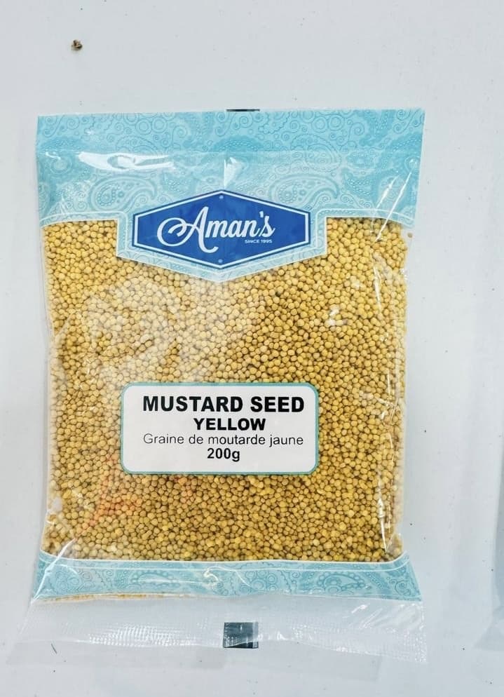AMAN'S YELLOW MUSTD 200GM - Spices and Herbs