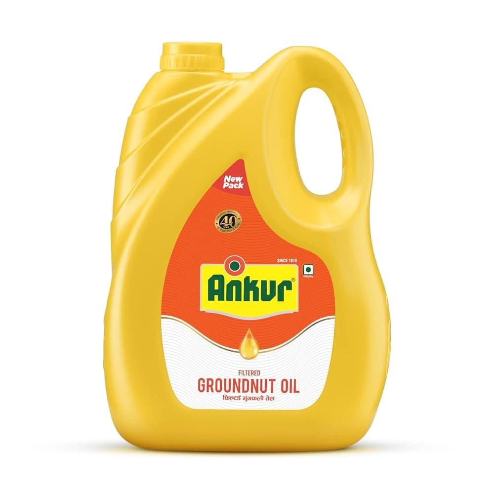 ANKUR GROUNDNUT OIL 5 LT - Cooking Essentials