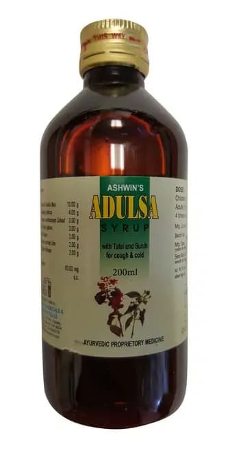 Ashwin Adulsa Syrup 200ml - Beverages