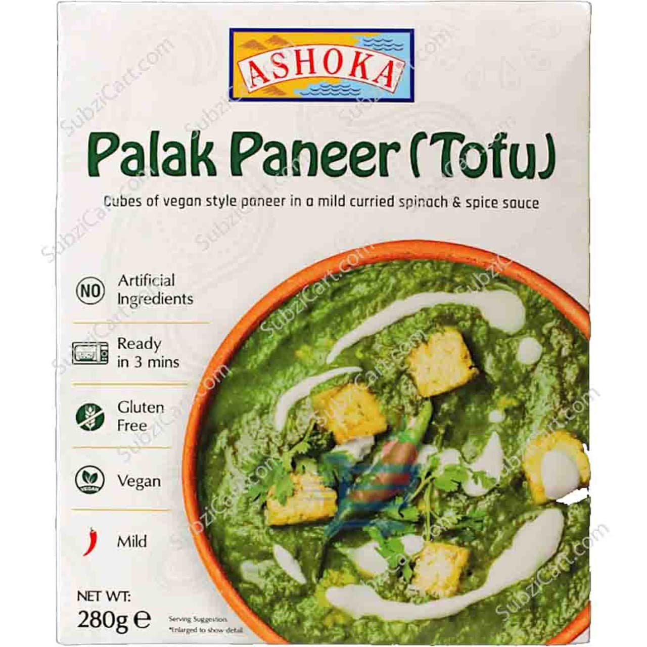 ASOKA PALAK PANER 280GM - Ready-to-Cook