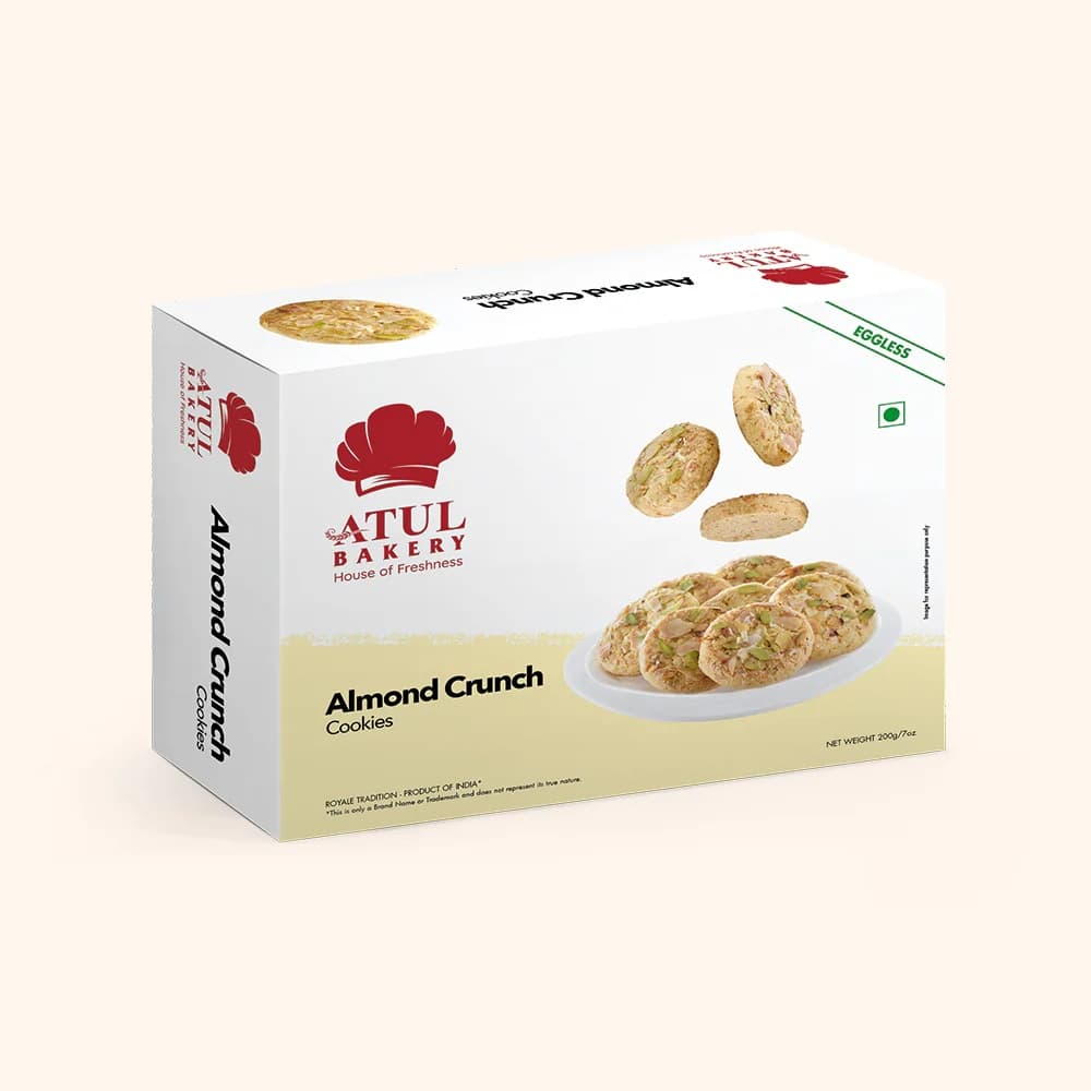 ATUL Almond Crunch Cookies 200g - Snacks