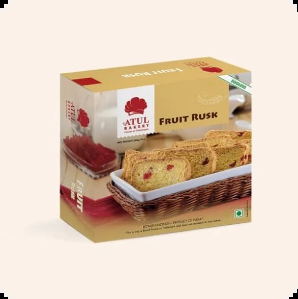 ATUL BAKERY FRUIT RUSK 200G - Snacks