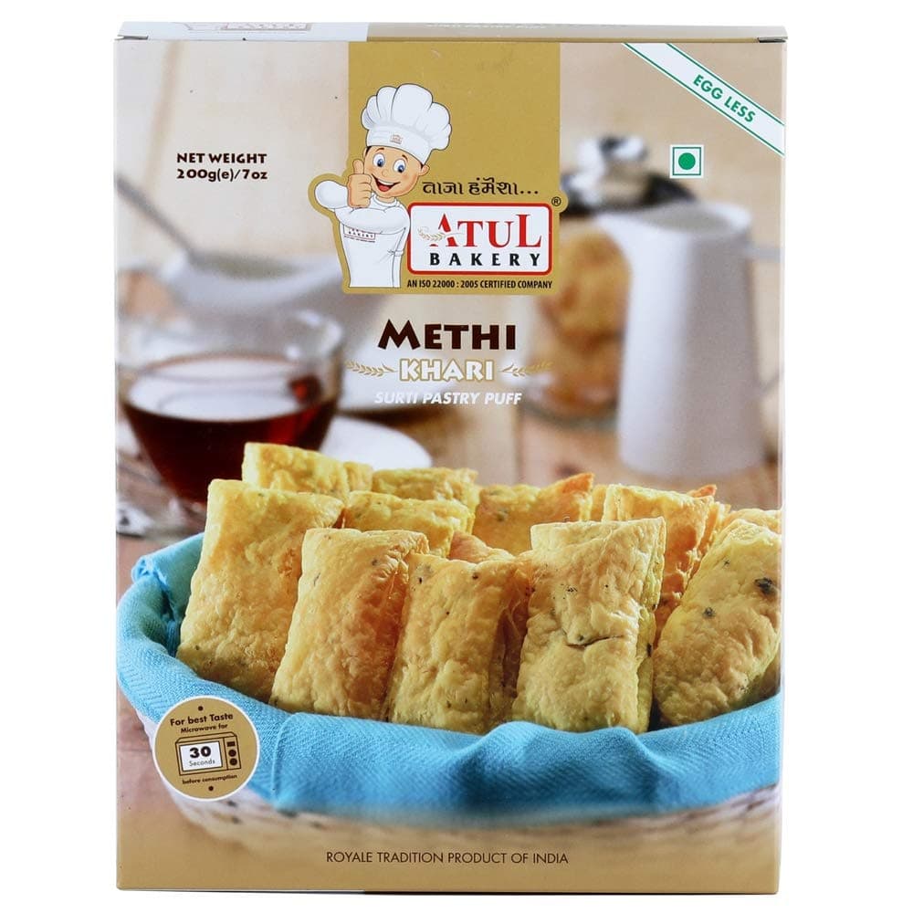 ATUL BAKERY METHI KHARI 400G - Snacks