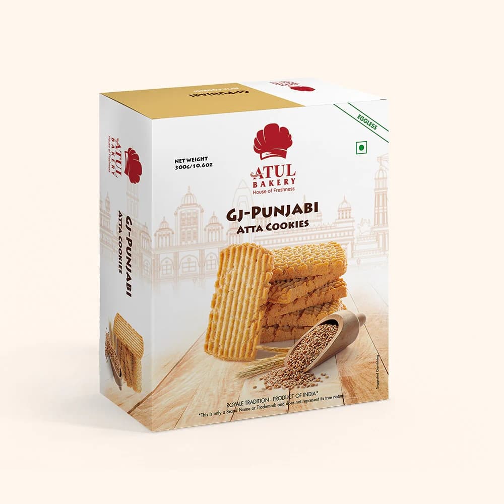 ATUL BAKERY PUNJABI ATTA COOKIES - Snacks