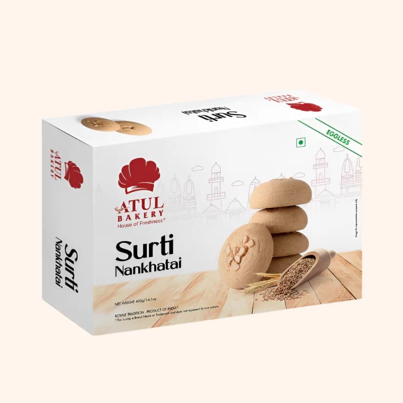 Atul Bakery Surti Nankhatai 400g - Snacks