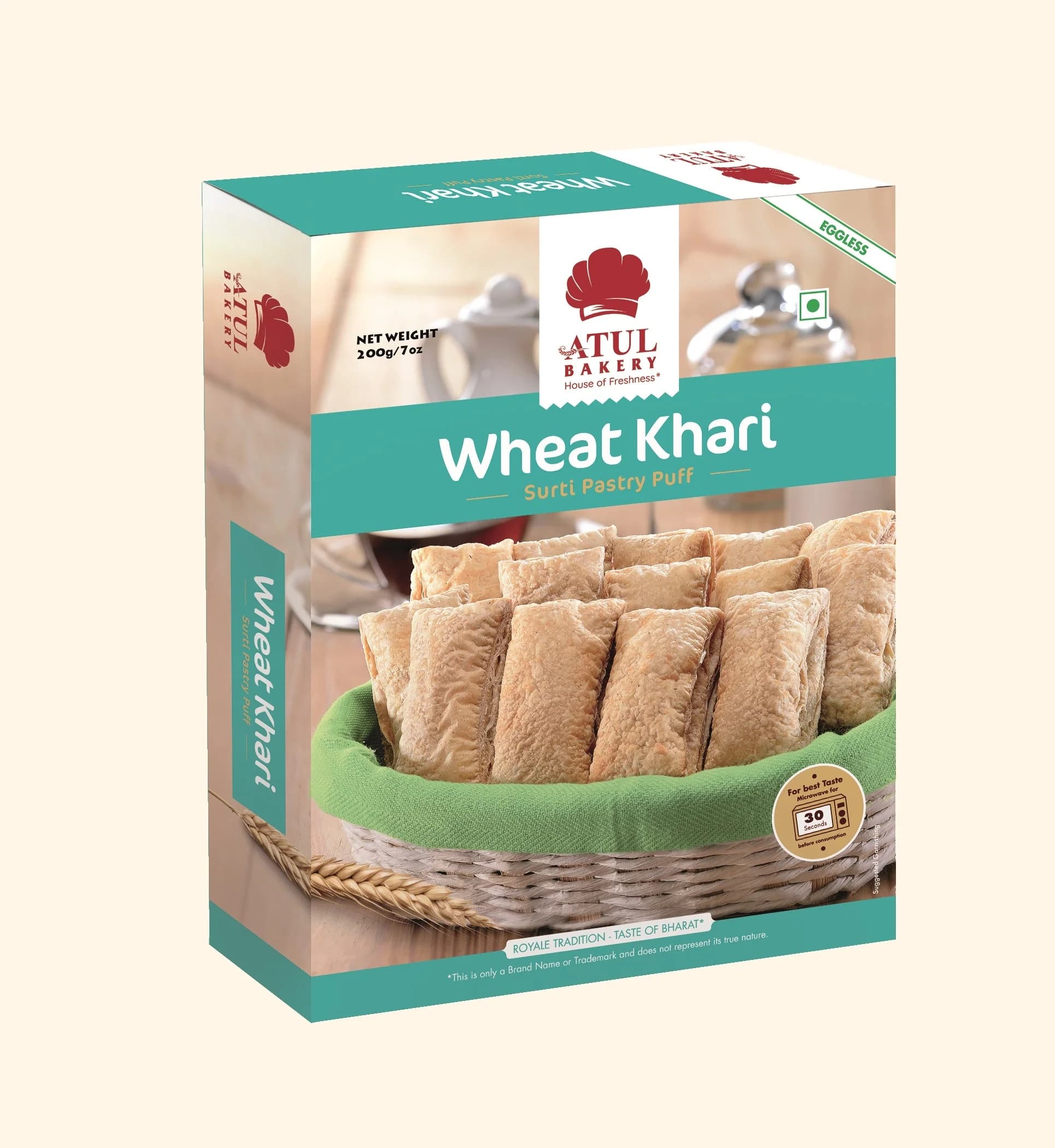 ATUL BAKERY WHEAT KHARI 200G - Snacks