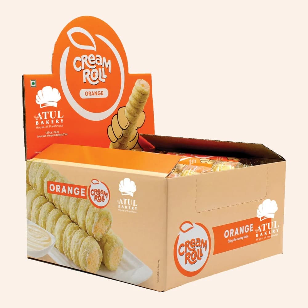 ATULBAKERY ORANGECREAM ROLL - Snacks