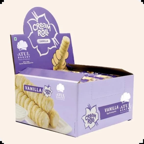 ATULBAKERY VANILLA CREAM ROLL - Snacks