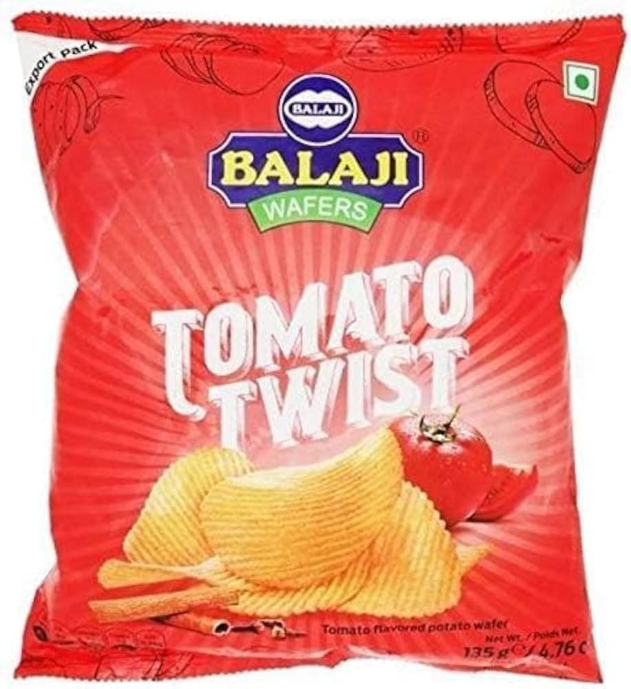 Balaji Tomato Twist 135g - Snacks