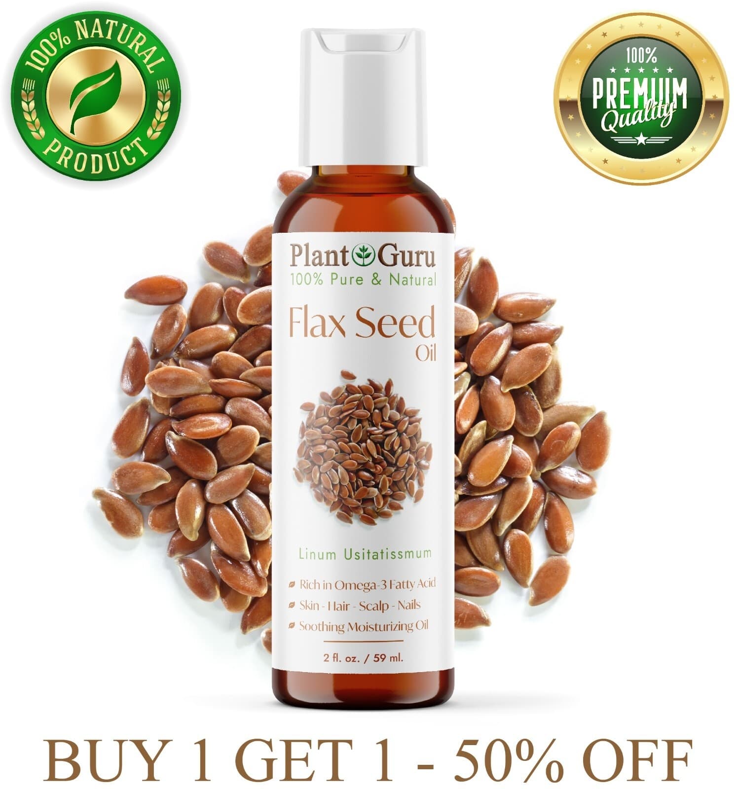 BANGA FLAXSEED OIL 100ML - Health & Care