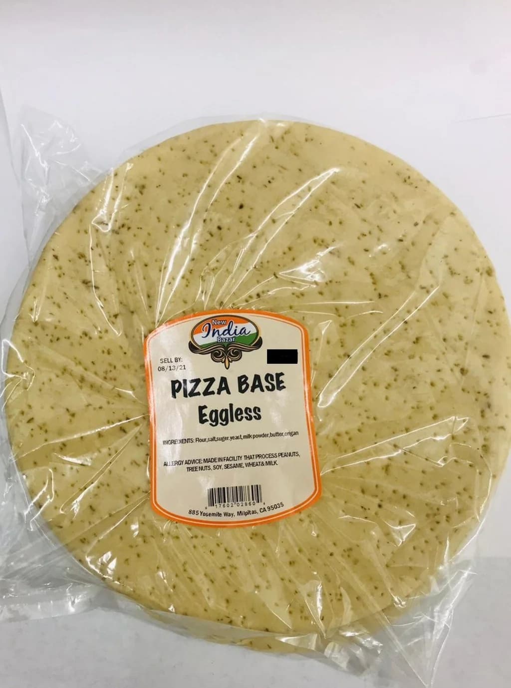 BBH EGGLESS PIZZA BASE - Bakery & Bread