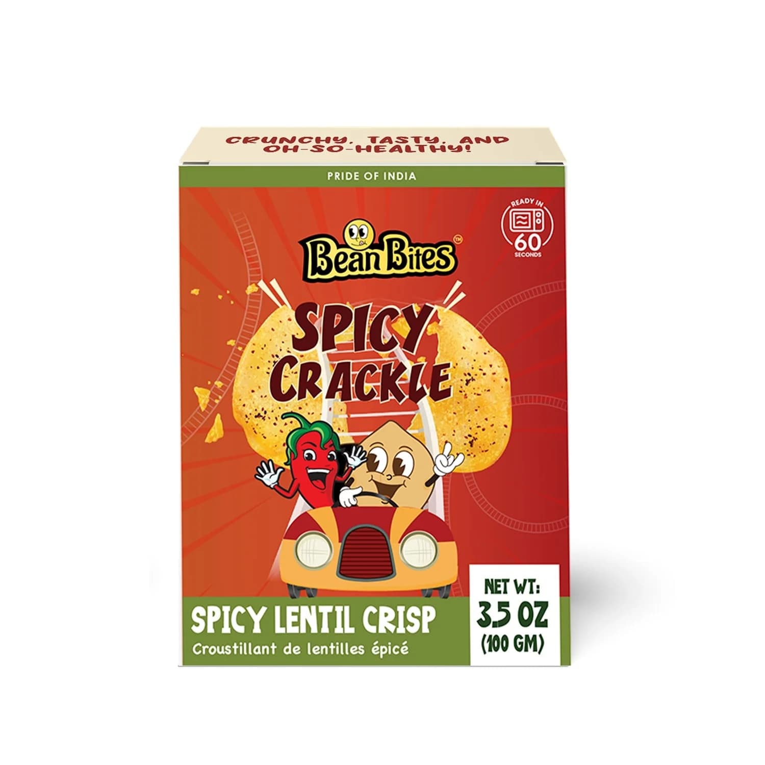 BEANSBITES SPICY CRACKLE 100G - Snacks