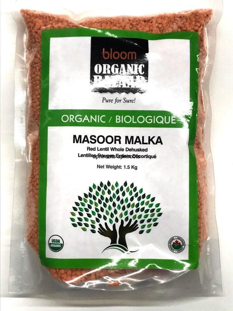 Bloom Organic Masoor Whole 1.5kg - Pulses