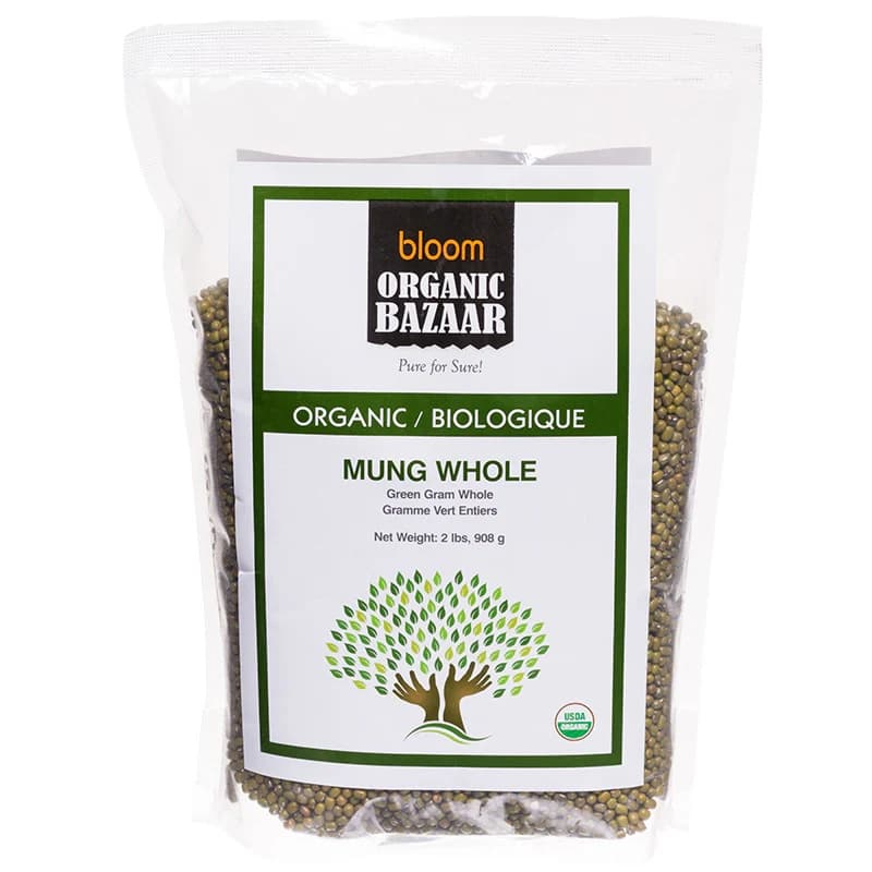 Bloom Organic Moong Whole 2lb - Pulses