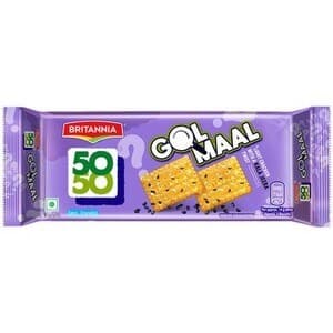 Britannia 50-50 Gol Maal Biscuits 110g - Snacks