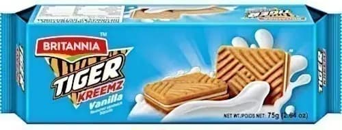 Britannia Tiger Vanilla Kreemz 300g - Snacks