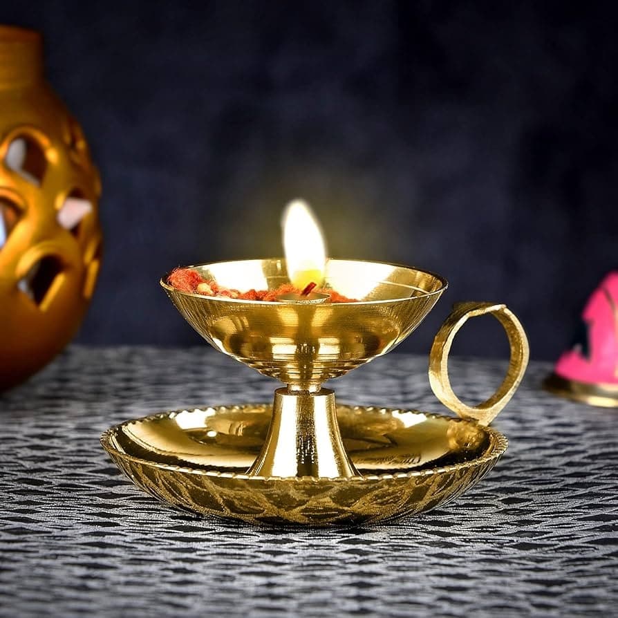 Namaste Brass Diya - Religious