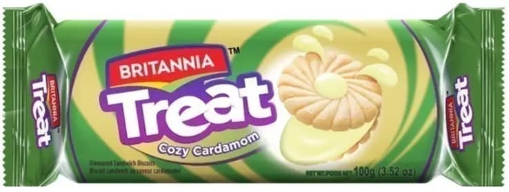Britannia Cardamom Treat 97g - Snacks